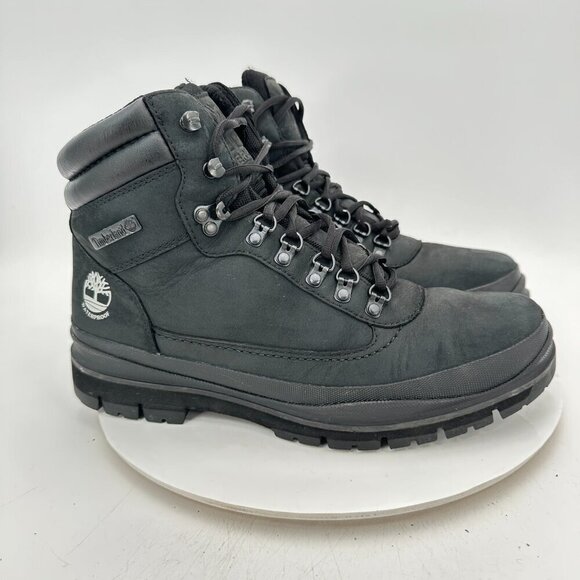 Timberland Field Men Size 11 A1YWV Black Nubuck Trekker Waterproof Hiking Boot - Picture 4 of 11